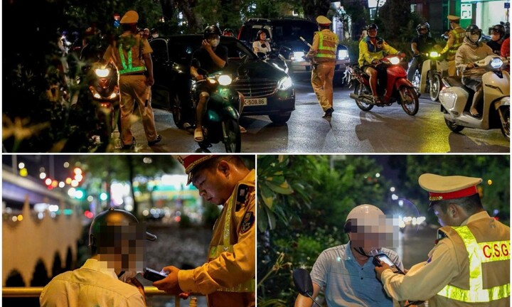 CSGT Hà Nội xử lý nồng độ cồn