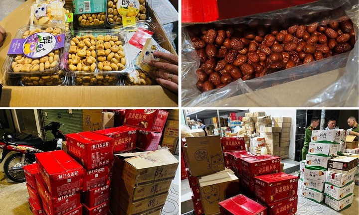 Hà Nội: Phát hiện số lượng lớn bánh kẹo, táo đỏ không rõ nguồn gốc ở La Phù