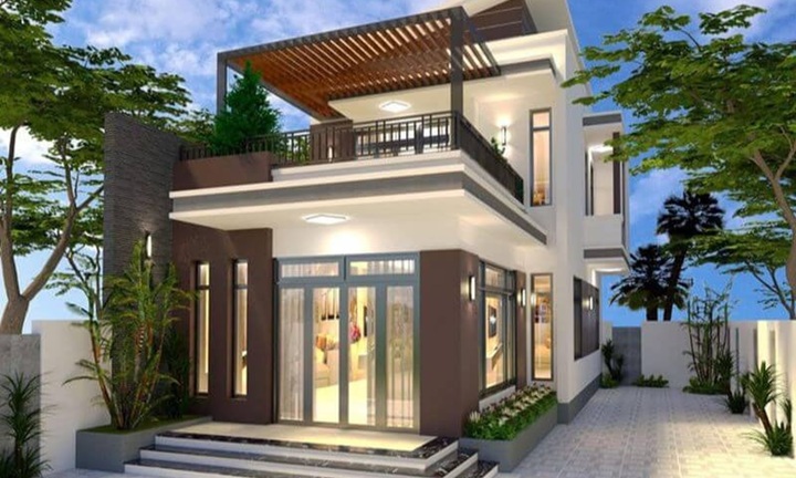 Mẫu nhà 1 trệt 1 lầu diện tích nhỏ