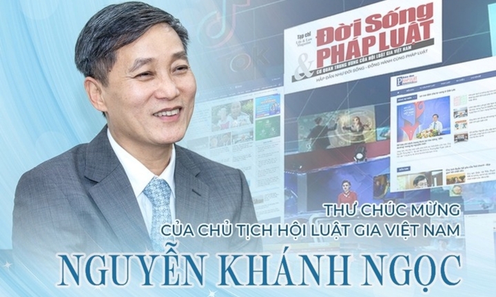 Thư chúc mừng của Chủ tịch Hội Luật gia Việt Nam