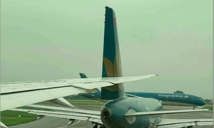 Đình chỉ bay 4 phi công trong vụ hai máy bay va quệt tại Nội Bài
