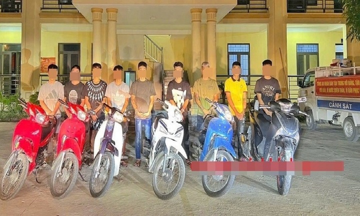 Xử lý nhóm thanh thiếu niên có dấu hiệu tụ tập đua xe trái phép
