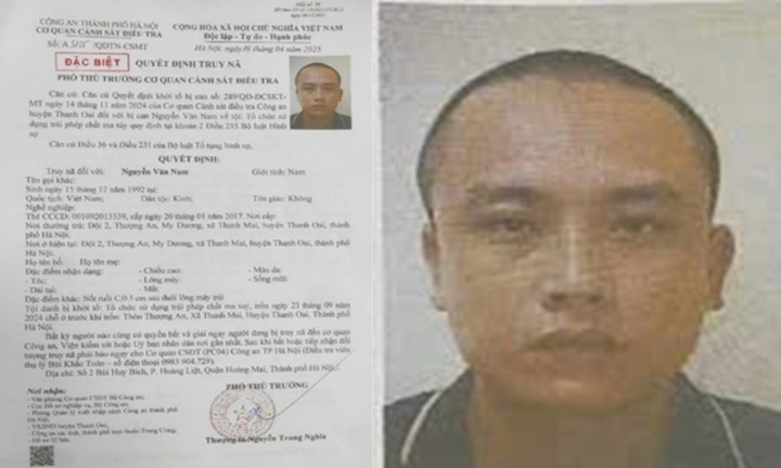 Công an truy nã Nguyễn Văn Nam