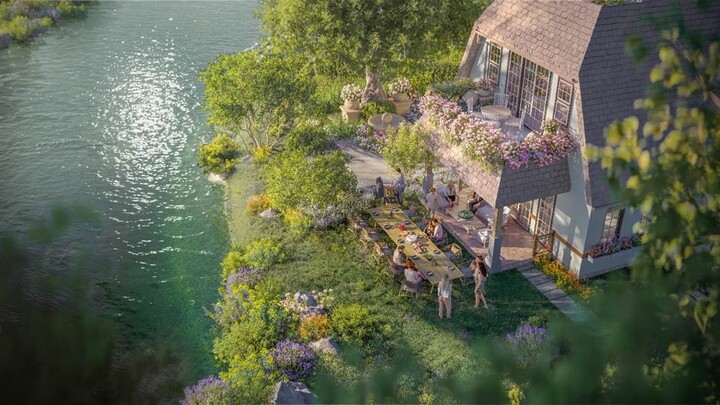 Nhà giữa đảo, đảo giữa hoa: Hành trình cảm xúc tại Đảo Châu Âu