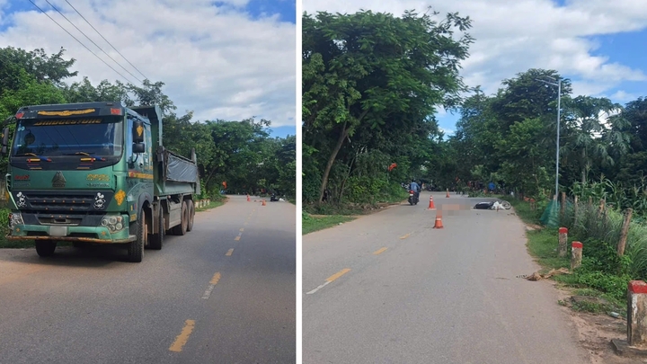 Hiện trường vụ tai nạn liên hoàn khiến 1 người tử vong ở Quảng Trị