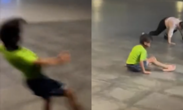 Clip: Bão Wipha đổ bộ Trung Quốc, gió lớn quật ngã người đi đường