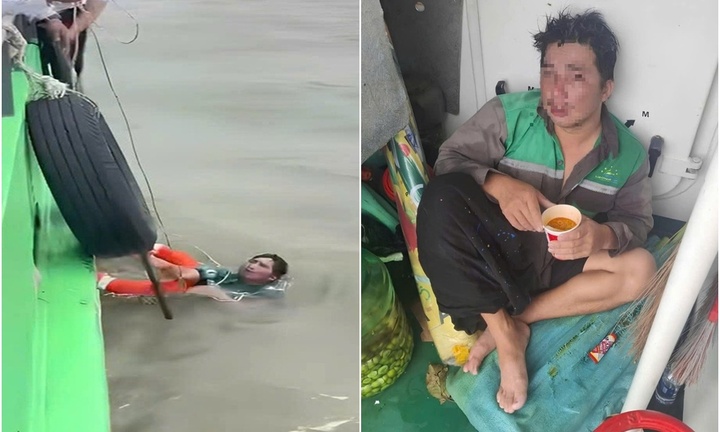 Người đàn ông trôi dạt trên biển suốt 6 giờ, được tàu cao tốc ứng cứu kịp thời