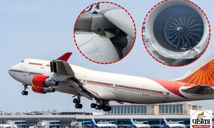 Máy bay Ấn Độ trượt khỏi đường băng, nổ 3 lốp khi hạ cánh 