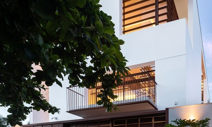 Mẫu thiết kế nhà đẹp hình vuông 8x8 đẹp