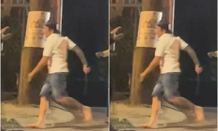 Tạm giữ gã đàn ông hung hãn cầm mã tấu, rượt chém khách tại phố đi bộ ở TP.HCM