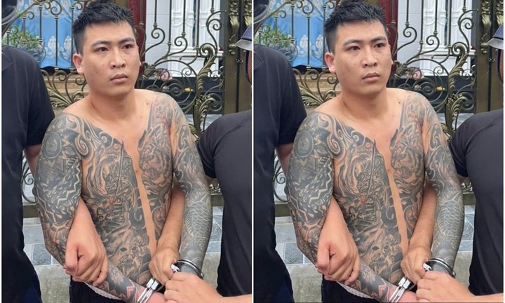 Đối tượng truy nã đặc biệt, xăm trổ kín người 