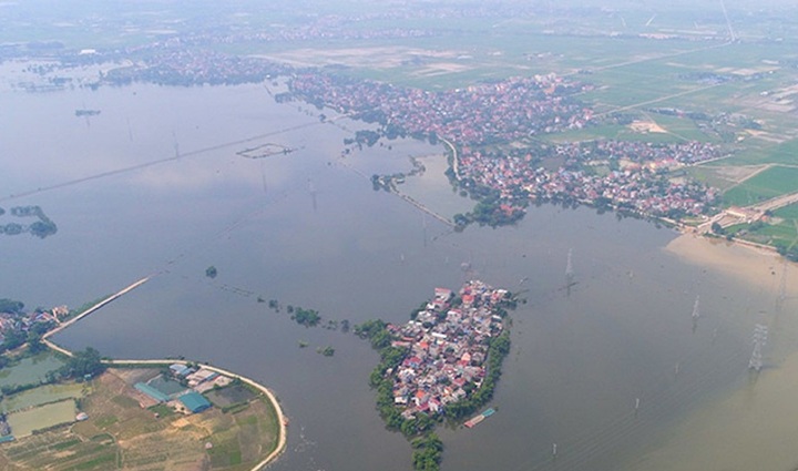 Hà Nội phát lệnh báo động lũ trên sông Tích