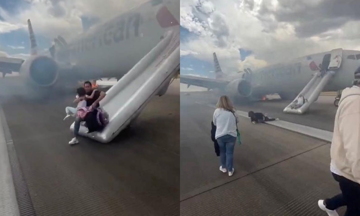 Máy bay chở 173 hành khách của American Airlines bất ngờ bốc cháy khi đang cất cánh