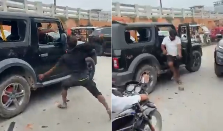 Clip: Đi ngược chiều gây tai nạn, tài xế ô tô bị 