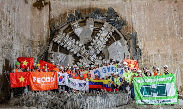 Robot đào hầm dự án Nhổn - ga Hà Nội đã tới ga Văn Miếu