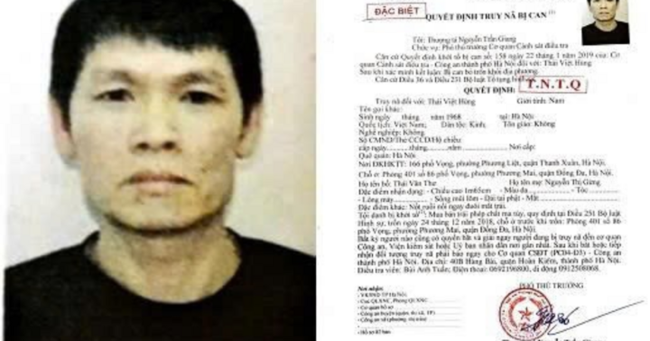 Công an truy nã Thái Việt Hùng