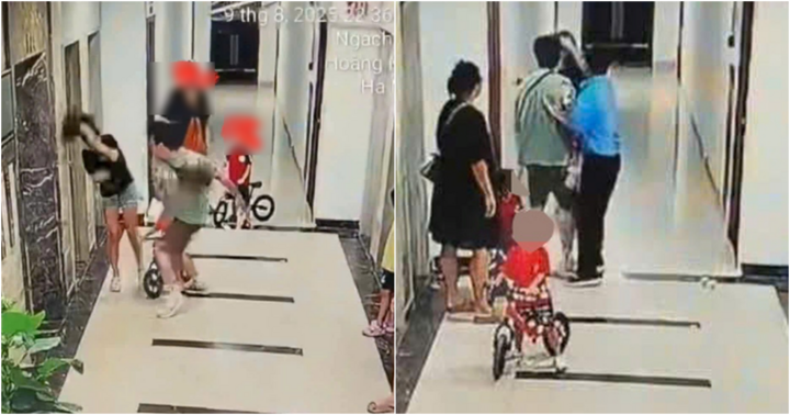 Xác minh clip người đàn ông xăm trổ hành hung một phụ nữ tại sảnh chung cư ở Hà Nội