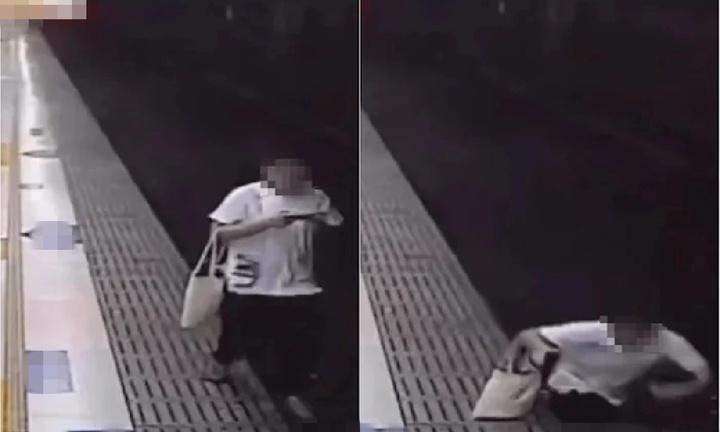 Vừa đi vừa bấm điện thoại, nam thanh niên 20 tuổi rơi thẳng xuống đường ray