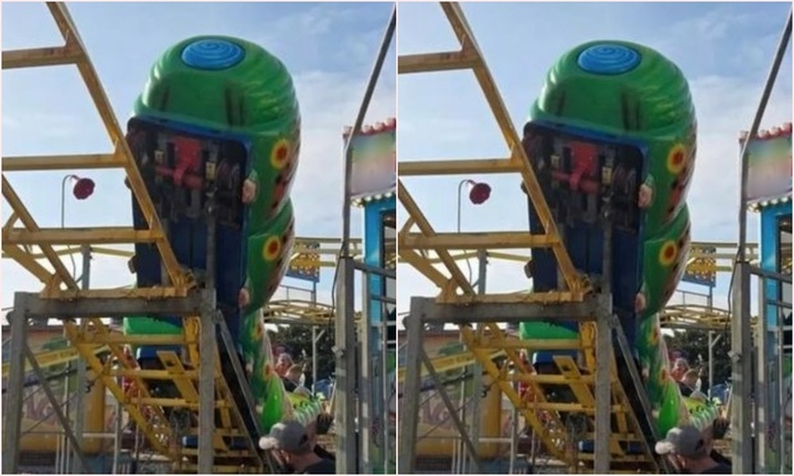 Tàu lượn siêu tốc ở công viên giải trí trật bánh, 14 người bị thương