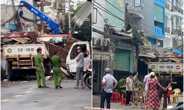 Hiện trường vụ nổ lò ép kính làm khu phố rung chuyển, nhiều nhà hư hỏng ở TP.HCM