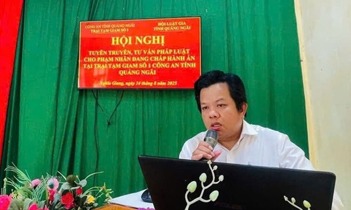 Hội Luật gia tỉnh Quảng Ngãi phổ biến, giáo dục pháp luật cho phạm nhân