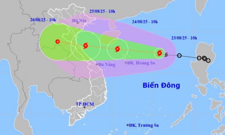 Diễn biến mới nhất bão số 5 Kajik: Di chuyển rất nhanh, liên tục mạnh lên, dự báo vùng tâm mưa lớn