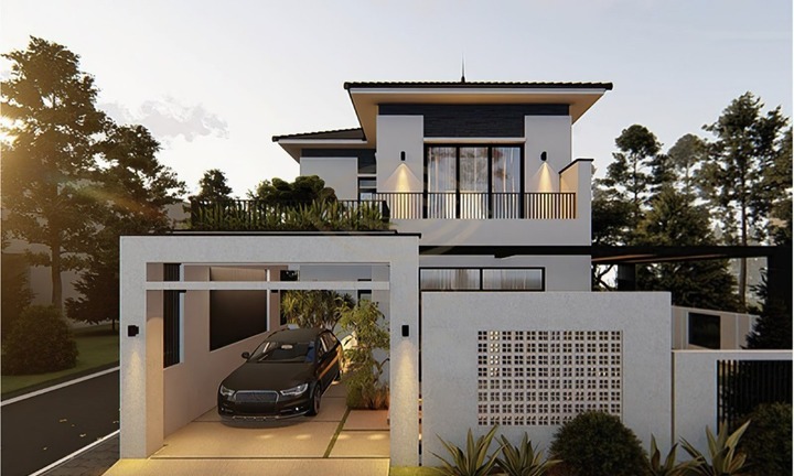 Tổng hợp các mẫu nhà 2 tầng 4 phòng ngủ