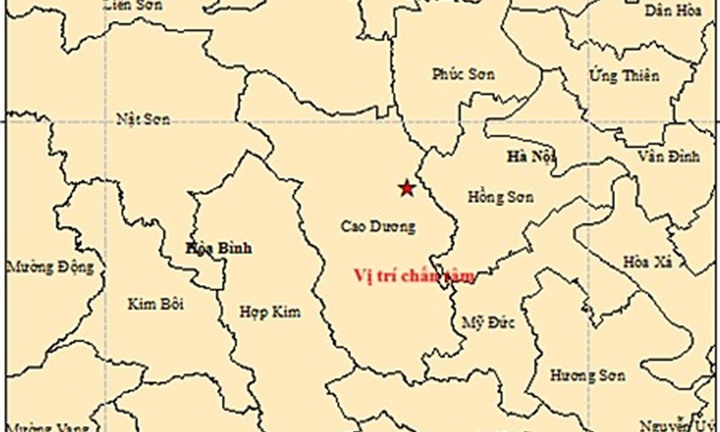 Vừa xảy ra động đất 3,6 độ ở Phú Thọ, Hà Nội rung lắc nhẹ