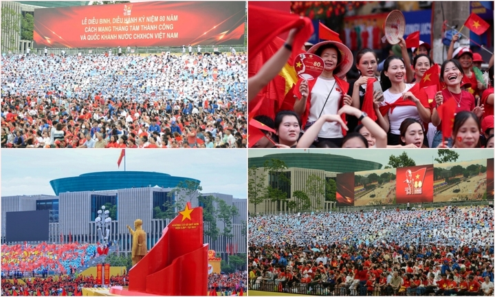 Không khí phấn khởi, háo hức trước giờ diễn ra sơ duyệt diễu binh, diễu hành A80