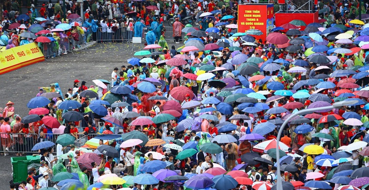 Bác sĩ tư vấn:Người dân cần chú ý đảm bảo sức khỏe khi xếp hàng dài trong mưa lạnh  xem diễu binh, diễu hành