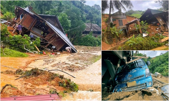 Cảnh tượng tan hoang sau khi lũ quét kinh hoàng bất ngờ đổ về ở Thanh Hóa