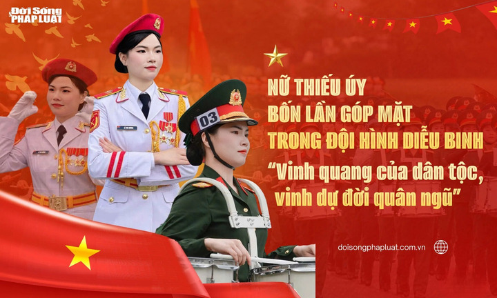 Nữ thiếu úy bốn lần góp mặt trong đội hình diễu binh: “Vinh quang của dân tộc, vinh dự đời quân ngũ”