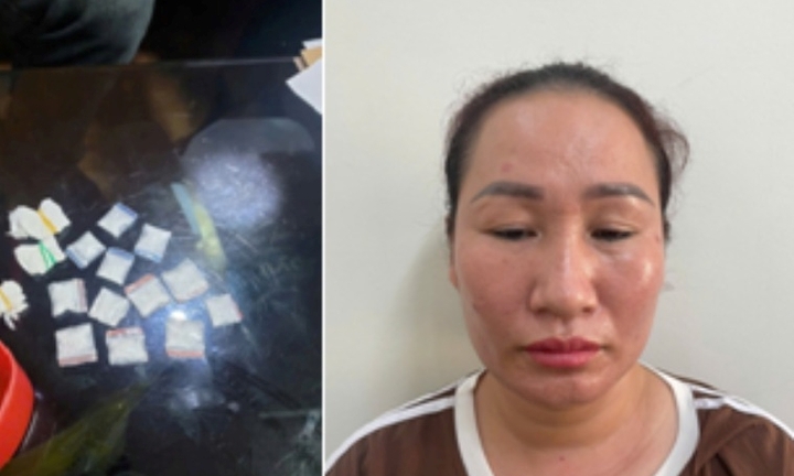 Bắt Bùi Thị Luyến bán ma tuý núp bóng quán nước ở Hải Phòng