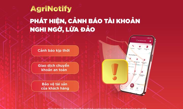 Agribank tăng cường biện pháp bảo vệ tài khoản khách hàng