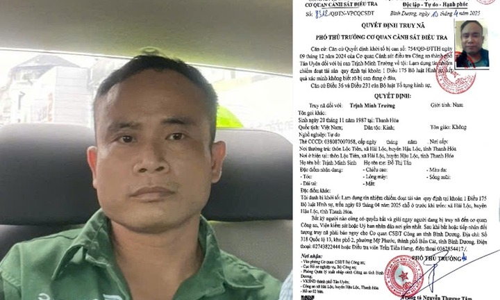 Đối tượng truy nã Trịnh Minh Trường bị bắt