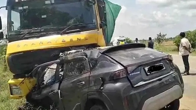 Xe tải chạy ngược chiều đâm trực diện ô tô con, 7 người trong một gia đình tử vong thương tâm ở Ấn Độ