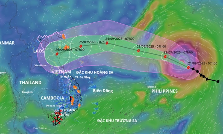 Philippines: Bão Ragasa tăng cấp, mạnh lên thành siêu bão
