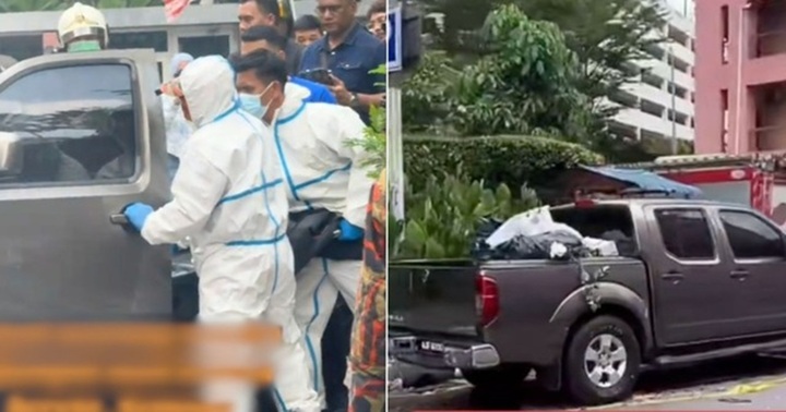 Phát hiện thi thể người phụ nữ đang phân hủy trong xe bán tải đậu trên phố