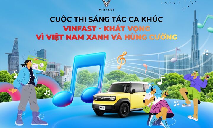 Chung kết cuộc thi sáng tác ca khúc VinFast: Hàng trăm tác phẩm tranh tài, chờ công bố giải thưởng lớn