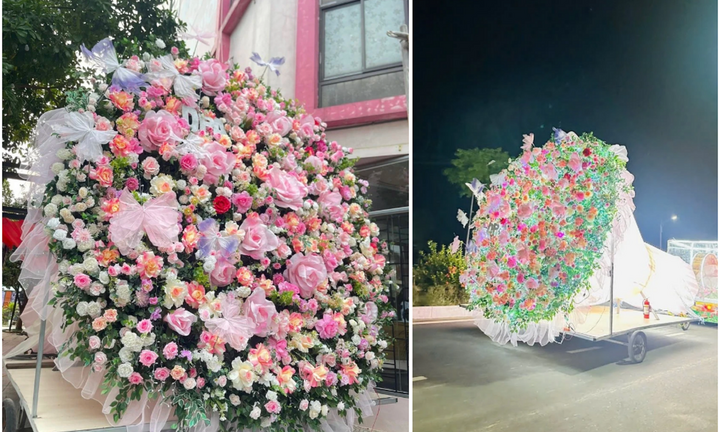 Chỉ với giấy dầu và hoa lụa, các cô giáo Thái Nguyên tạo ra 