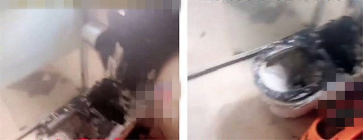 Bồn cầu thông minh bất ngờ phát nổ, mảnh vỡ văng tung tóe, bức tường bị cháy đen