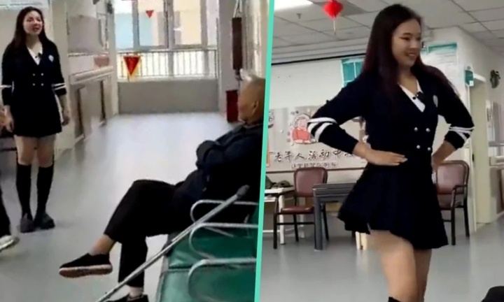 Viện dưỡng lão ở Trung Quốc để nhân viên mặc váy ngắn 