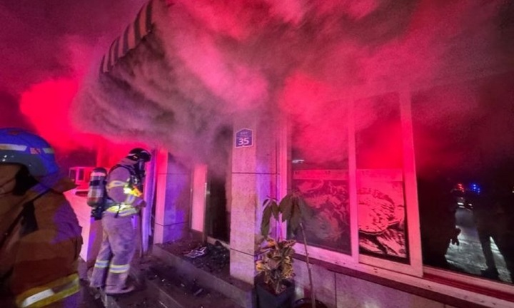 Cháy lớn tại nhà hàng Hàn Quốc, 4 người trong một gia đình tử vong thương tâm