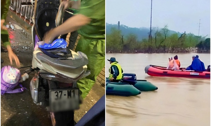 Danh tính người đàn ông nghi ôm 2 con lao xuống sông Lam, để lại 2 cặp sách trên cầu Bến Thủy