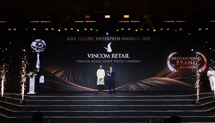Vincom Retail - Biểu tượng bất động sản bán lẻ Việt chinh phục giải thưởng “Thương hiệu Truyền cảm hứng châu Á 2025”
