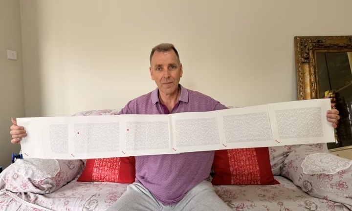 Người đàn ông có tên dài đến 6 trang giấy, đọc hết mất 20 phút