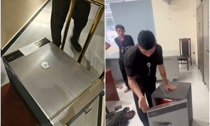 Clip: Cận cảnh Công an TP. HCM mở két sắt của 