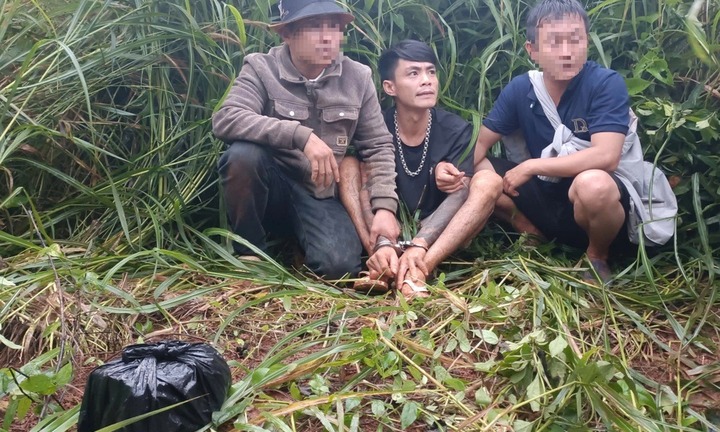 Công an mật phục, bắt Nguyễn Ngọc Quyền giấu 2,5 bánh heroin trong rẫy cà phê