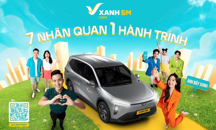 Xanh SM ra mắt dịch vụ taxi điện 7 chỗ cao cấp Xanh SM Limo