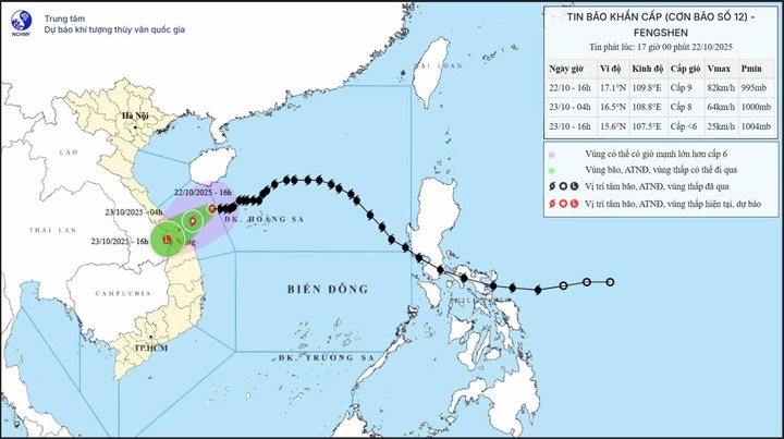 Bão số 12 Fengshen chưa vào bờ, một áp thấp nhiệt đới lại xuất hiện gần Biển Đông
